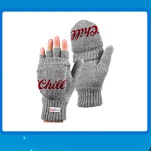 Coors Light Gray Fingerless Gloves